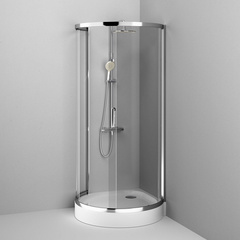 Душевое ограждение 95x95 AM.PM Like - W83G-333-095CT (прозрачное стекло без поддона)