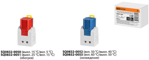 Термостат с фиксированной уставкой ТФУ-001 NC (обогрев, темп. выкл/вкл 15/5), 5 А, 230 В TDM