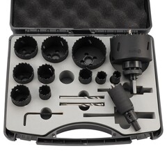 Набор коронок Bi-metall 16-76мм HSSE-Co8 17пр H-Tools 04403230