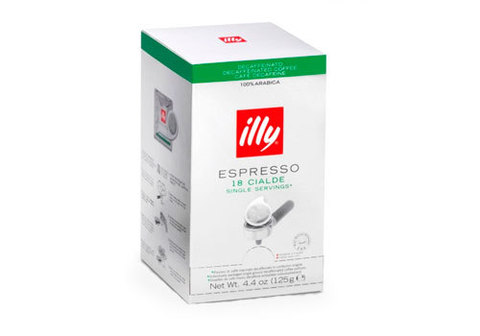 Кофе illy молотый в чалдах без кофеина, 125г
