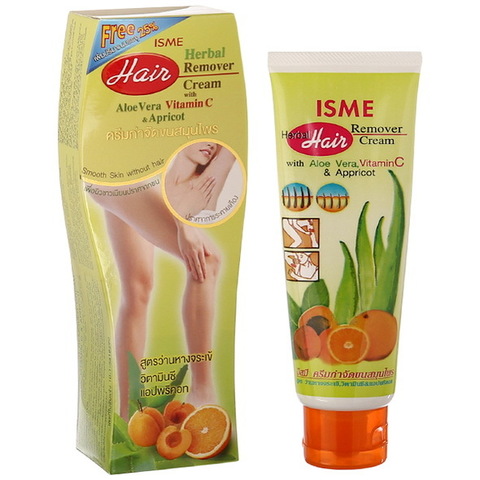 Крем для депиляции с экстрактом Алоэ Вера и маслом Абрикосовых косточек ISME Herbal Hair Remover Cream