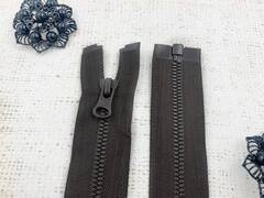 Молния трактор литая T5, L 75 см, тёмно-коричневый