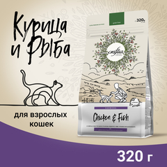 CRAFTIA HARMONA сухой корм для взрослых кошек из курицы и рыбы 320 гр