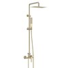 Lemark LM7260BG Душевая система с верхним душем 30х20 см, регулируемая высота 1~1,7м, латунь/брашированное светлое золото