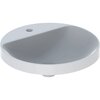 Geberit VariForm Раковина встраиваемая в столешницу круглой формы, D=48 см, с отв. под смеситель, без отв. перелива