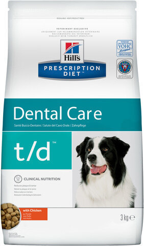 купить Hill’s™ Prescription Diet™ Canine t/d™ Dental Care сухой корм для собак, диетический рацион при заболеваниях полости рта