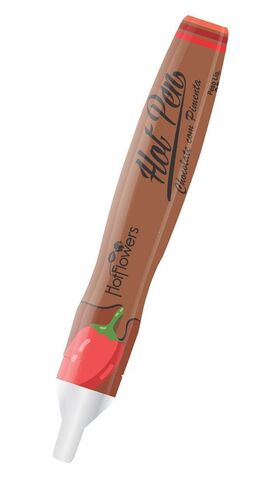 Ручка для рисования на теле Hot Pen со вкусом шоколада и острого перца - HotFlowers HC717