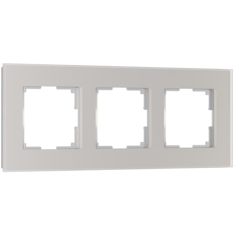 Рамка на 3 поста. Цвет Дымчатый soft-touch. Werkel(Веркель). Senso. a067416 / W0033117