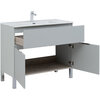 Aquanet 277556 Тумба Алвита new 100 напольная 1 ящ., 2 дв.цв.серый (277556)