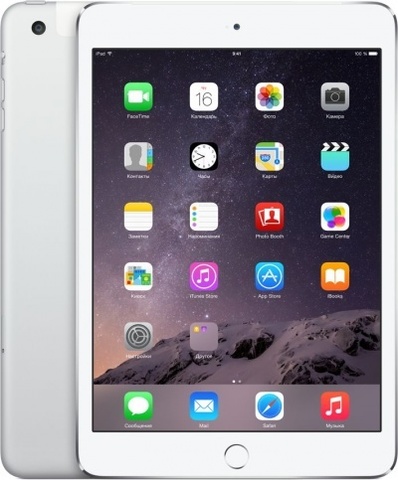 Планшет Apple iPad mini 3 16Gb, Wi-Fi+4G, Silver