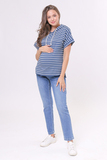 Джинсы для беременных (MOM FIT) 13463 синий