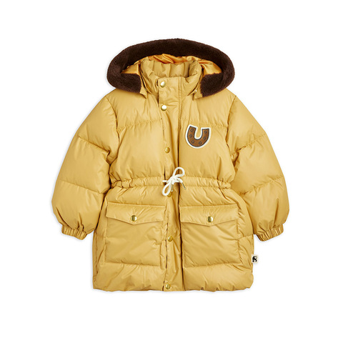 Куртка Mini Rodini Horseshoe Heavy Puffer Beige