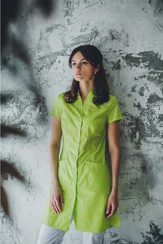 Халат женский м19-2 toray light лайм21