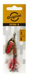 Блесна вращающаяся LUCKY JOHN Spin-X Round №3, 8 г, цвет GX1, арт. LJSR03-GX1