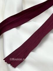 Молния потайная бордовая