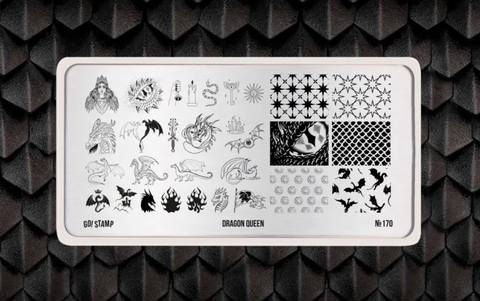 Пластина для стемпинга GO STAMP 170 Dragon Queen