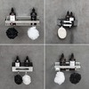 Lemark 9771052 Полка для душа прямая 400 мм Lemark SHELF LINE из нерж. стали с крючками, хром
