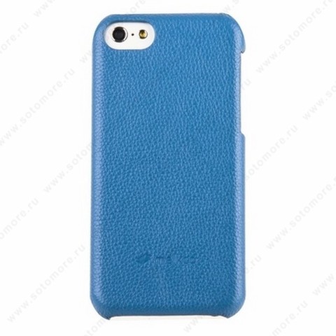 Накладка Melkco кожаная для iPhone 5C Leather Snap Cover (Blue LC)