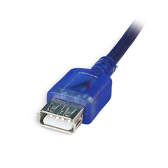 Переходник USB 2.0 (male) на USB 2.0 (female), с передачей данных, 180 см