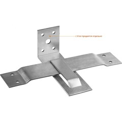 ЗУБР СОС-2.0, 40 x 150 (90) x 2 мм, пластина, скользящая опора для стропил (310166-090) (25 штук)