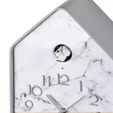 Часы с кукушкой настенные с маятником QQ-UP, темно-серые