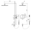RGW Shower Panels SP-51 21140851-01 Душевая система скрытого монтажа