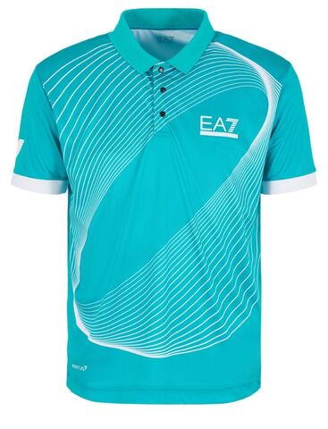 Теннисное поло EA7 Man Jersey Polo Shirt - spectra green