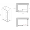 Abber Schwarzer Diamant AG30140BH-S60B Душевой уголок, 140x60x195