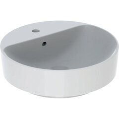 Geberit VariForm Раковина с установкой на столешницу круглой формы, D=45 см, с отв. под смеситель, с отв. перелива фото