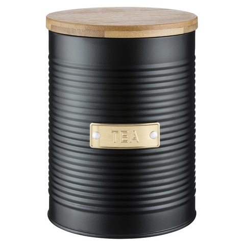 Емкость для хранения чая 1.4л Otto черная TYPHOON