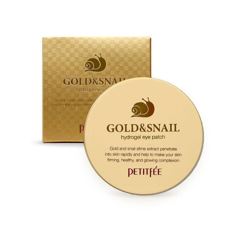 Petitfee Патчи гидрогелевые с золотом и экстрактом улитки - Gold&snail hydrogel eye patch
