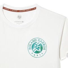 Теннисная футболка Lacoste Sport Roland Garros Edition Logo T-Shirt - white