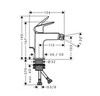 Hansgrohe Logis 71201000 Смеситель для биде (хром)