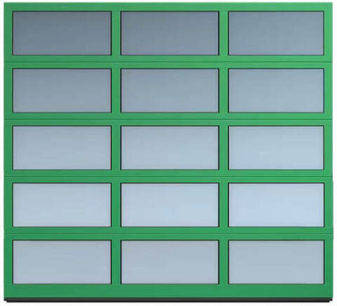 Панорамные ворота Alutech AluPro 3750х3000мм