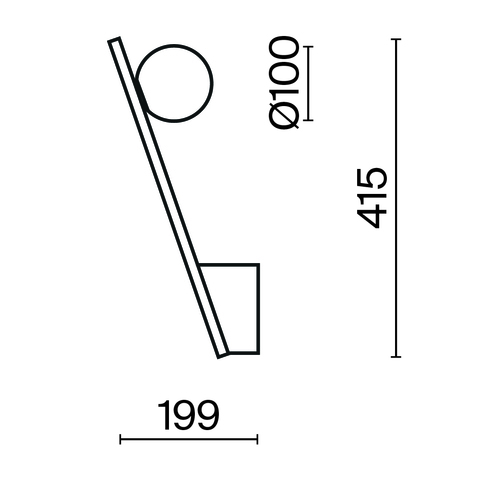 Настенный светильник Maytoni Kazimir MOD175WL-01G