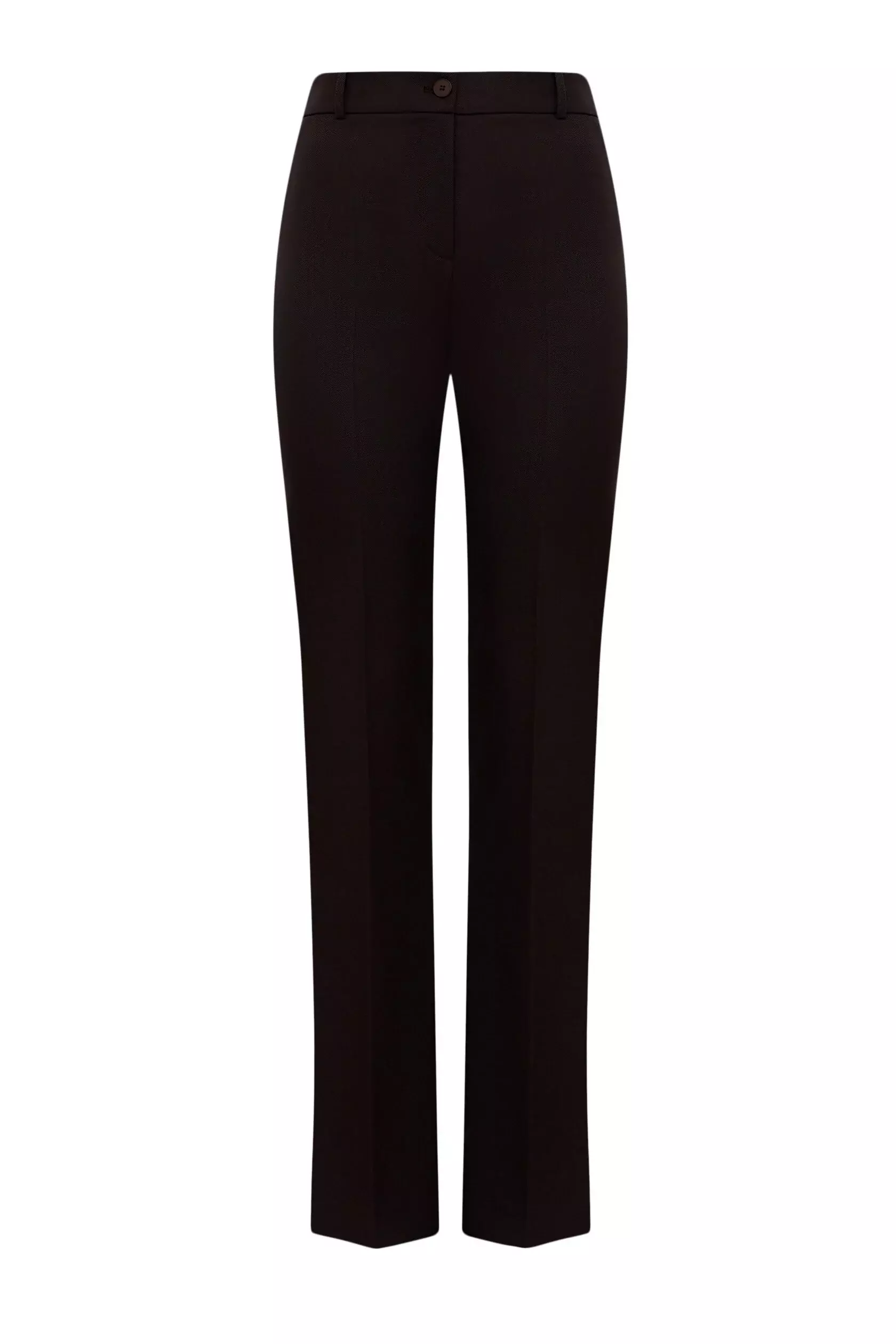 Расклешенные брюки с высокой посадкой, Коричневый