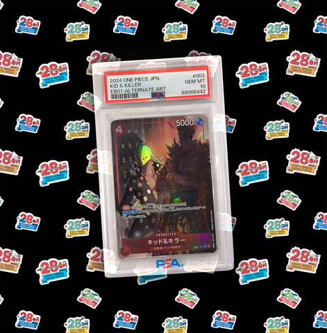 Коллекционная карточка One Piece (Japan) (PSA 10) Kid & Killer (EB01-003)