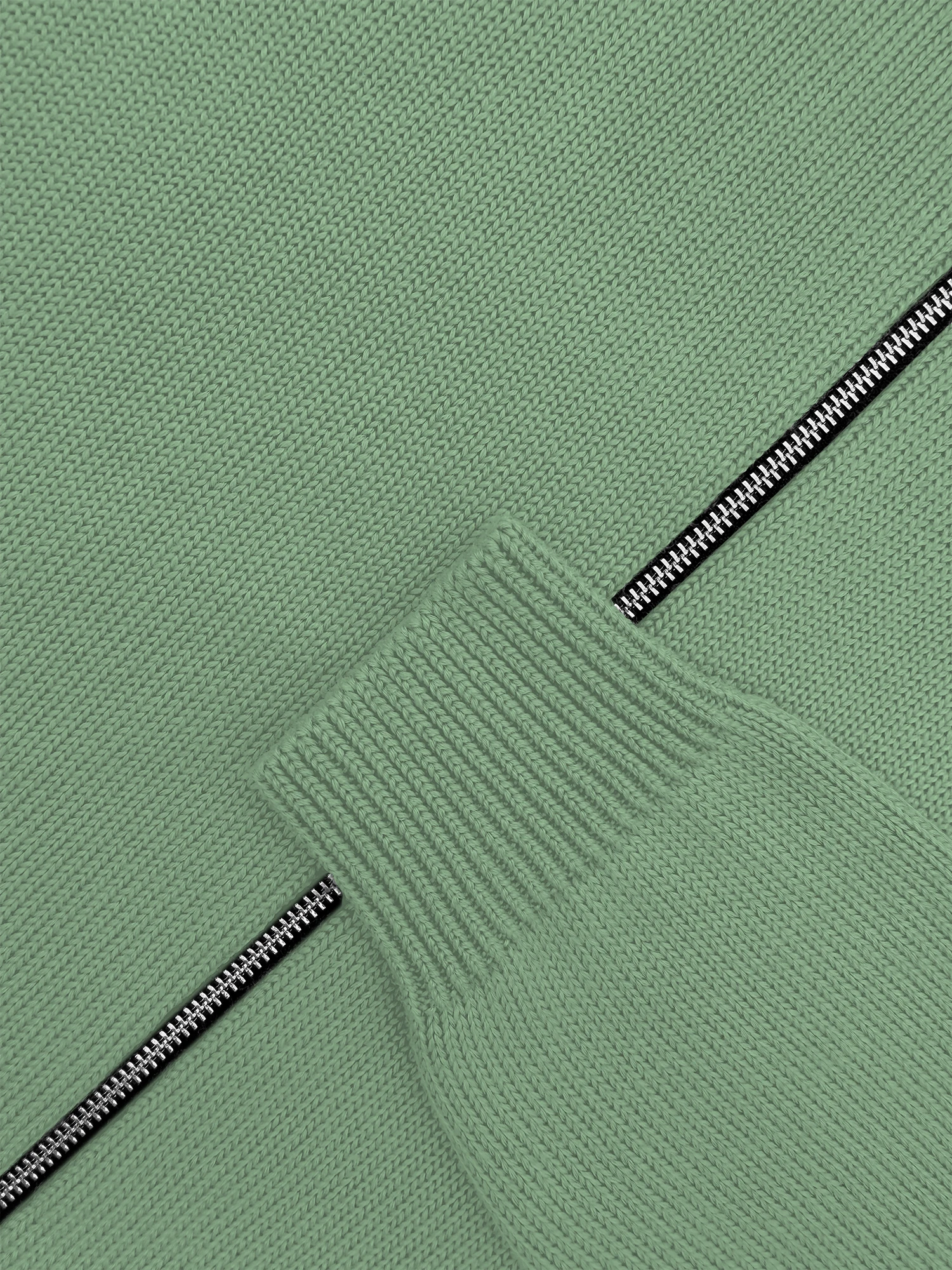 Толстовка на замке из мягкой шерсти