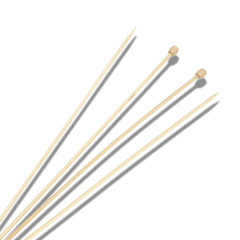 Прямые бамбуковые спицы  №3,75 мм
