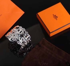 Браслет FARANDOL широкий из неродированного серебра