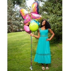 А Фигура, Бабочка розовая сатин, 40