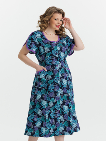 1351В Халат на пуговицах