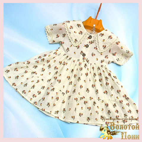 Платье хл/муслин д (3-6) 260106-L1106