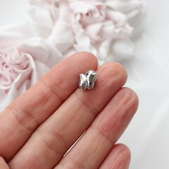 Бусина спейсер, 9*9 мм, родий, П079