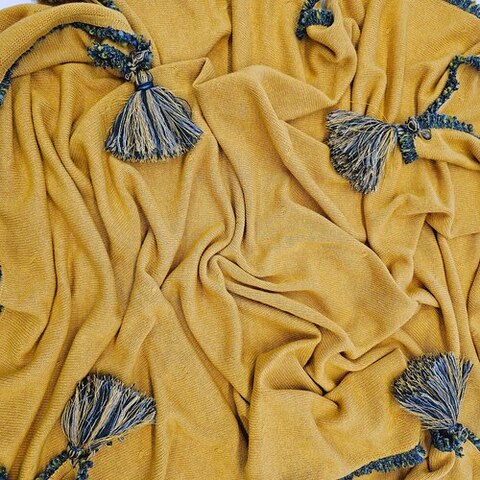 Плед-палантин GRACE ART Rene Real дижонская горчица 110x170 см