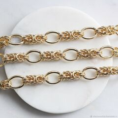 Цепочка 12*12 мм, позолота, 10 см!!! А322