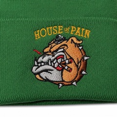Шапка-Бини с подворотом House of Pain "Mad Dog" (green)
