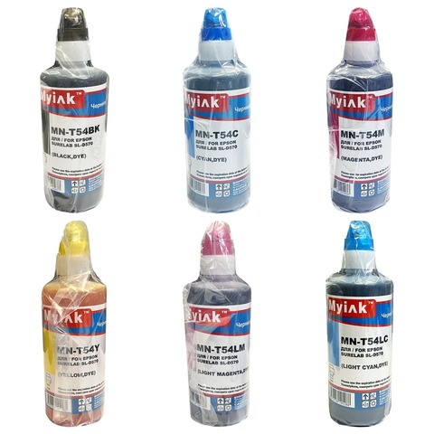 Комплект чернил MyInk для EPSON SureLab (T54) SL-D570 — 6 цветов по 250 мл