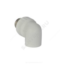Угольник PP-R комбинированный под ключ белый Дн 40х1 1/4" НР RTP (РосТурПласт) 31115
