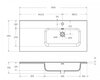 BelBagno KRAFT-1200-2C-1A-SO-RGB-R KRAFT База под раковину подвесная с двумя выкатн. ящиками одной распашн. дверц.правосторонн.RovereGalifaxBianco,1200x460x500,KRAFT-1200-2C-1A-SO-RGB-R